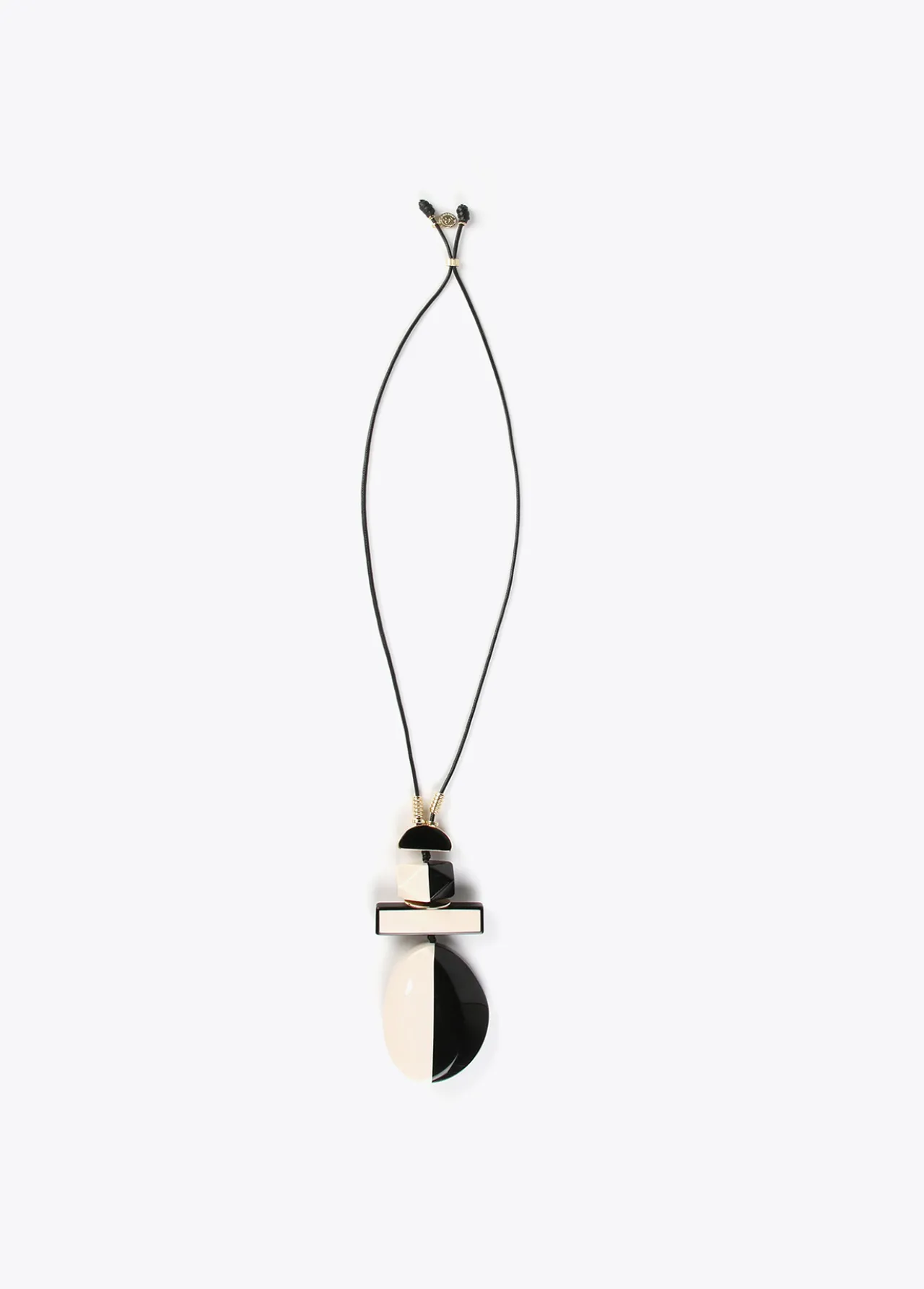 collar_colgante_blanco_y_negro_0.webp Lola Casademunt Bisuteria<Collar colgante blanco y negro BLANCO-NEGRO