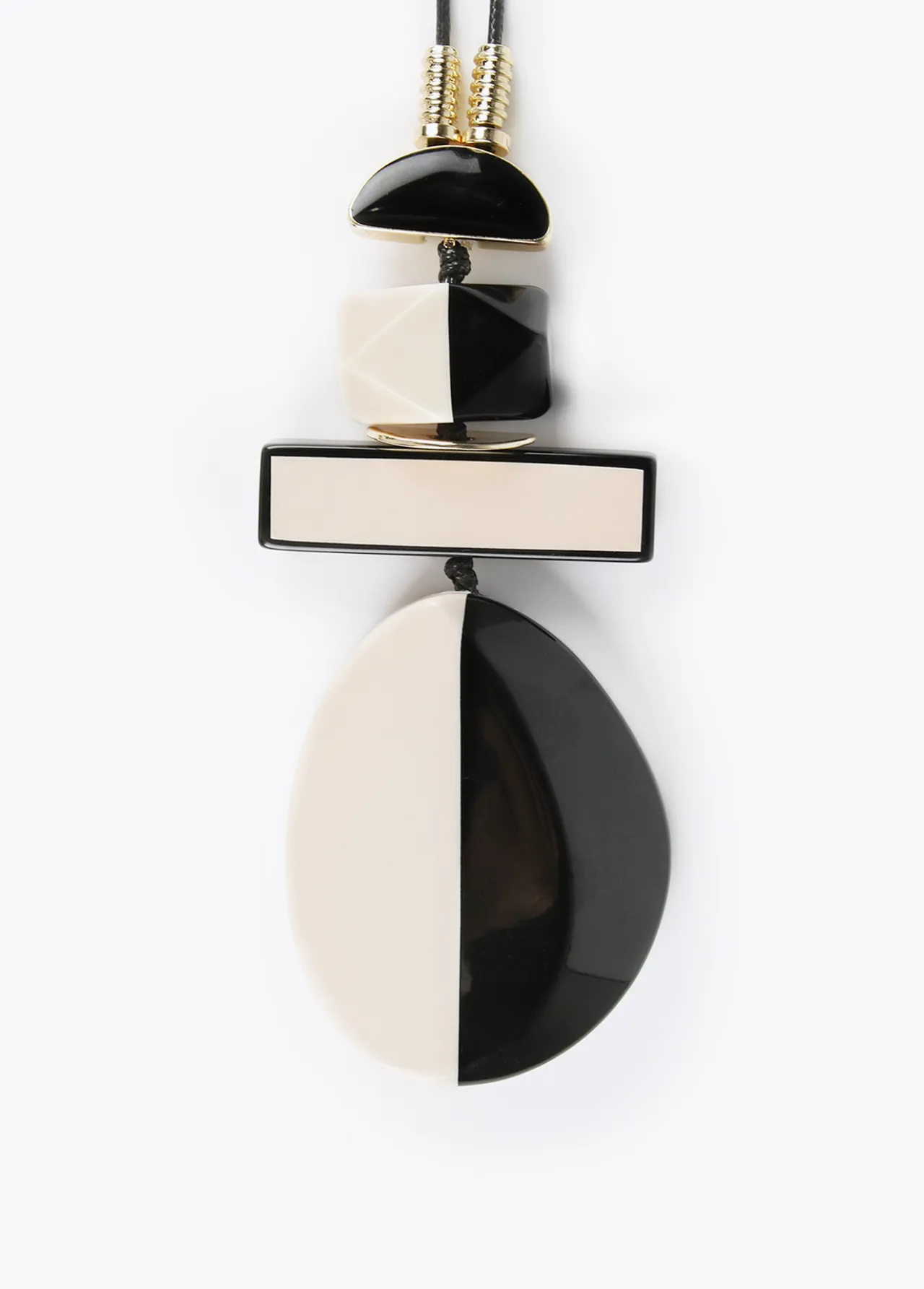 collar_colgante_blanco_y_negro_1.webp Lola Casademunt Bisuteria<Collar colgante blanco y negro BLANCO-NEGRO