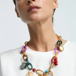 Lola Casademunt Collares<Collar colores y charms METAL-MULTICOLOR