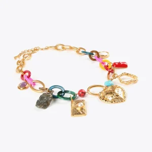 Lola Casademunt Collares<Collar colores y charms METAL-MULTICOLOR