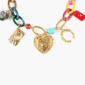 Lola Casademunt Collares<Collar colores y charms METAL-MULTICOLOR