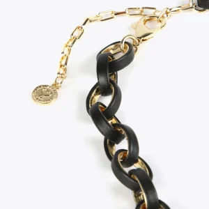 Lola Casademunt Bisuteria<Collar con aros animal print MARRON