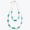 Lola Casademunt Bisuteria<Collar con cadena doble TURQUESA