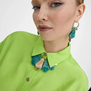 Lola Casademunt Bisuteria<Collar con colgante TURQUESA