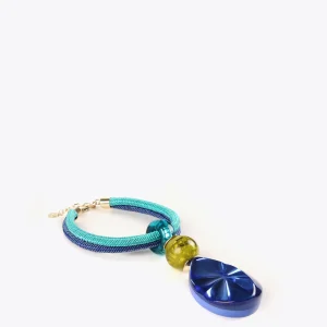 Lola Casademunt Bisuteria<Collar con maxi colgante AZULELECTRICO