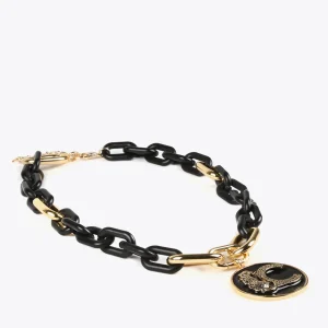 Lola Casademunt Collares<Collar con medallón METAL-NEGRO