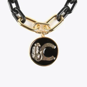 Lola Casademunt Collares<Collar con medallón METAL-NEGRO