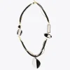 Lola Casademunt Bisuteria<Collar cordón blanco y negro BLANCO-NEGRO