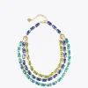 Lola Casademunt Bisuteria<Collar cristales multicolor AZUL-AMARILLO
