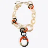Lola Casademunt Bisuteria<Collar de aros bicolor MARRON-ROJO