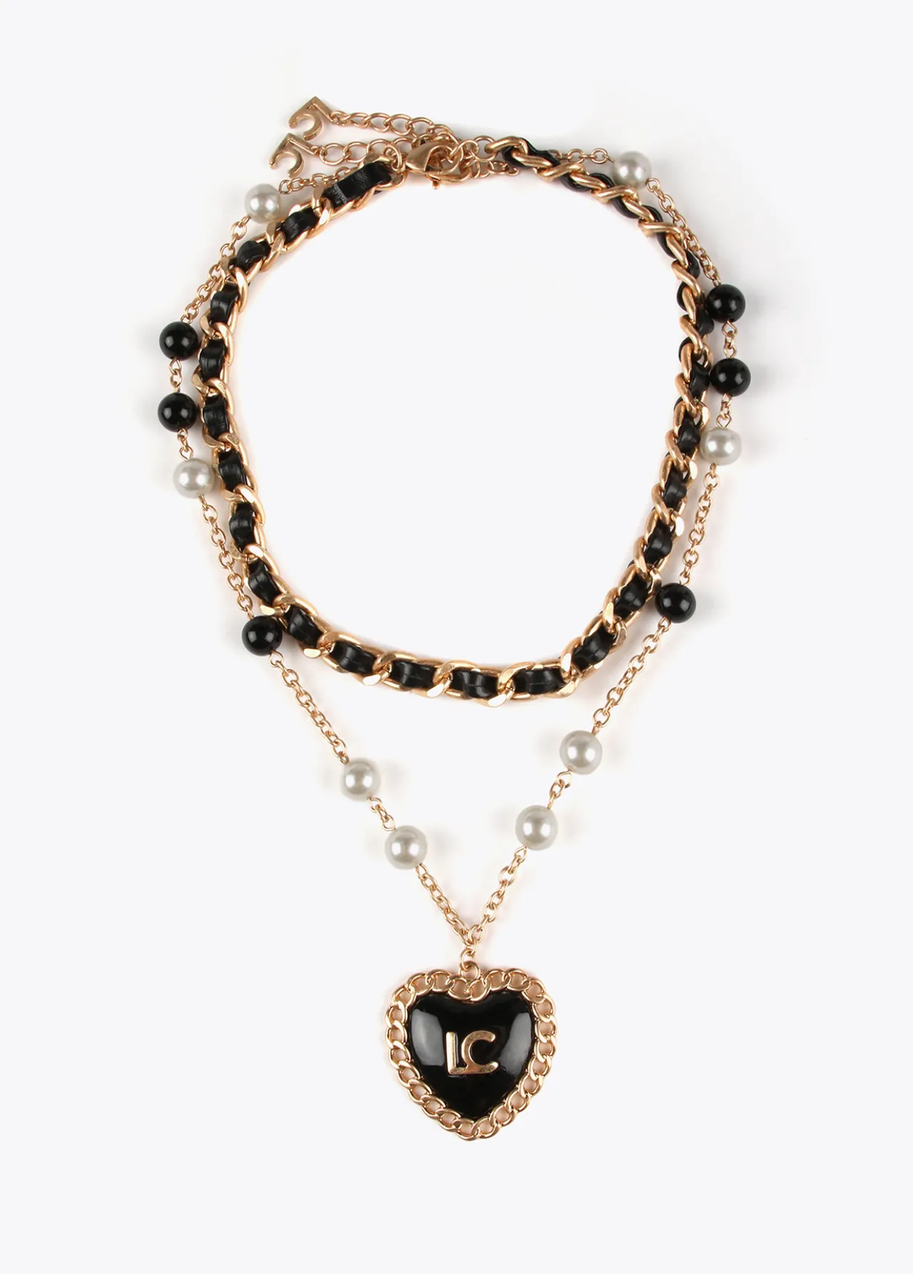 collar_doble_0.webp Lola Casademunt Collares<Collar doble METAL-NEGRO