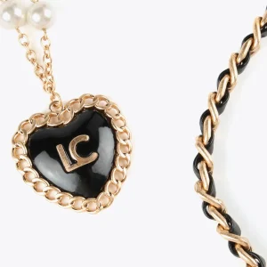 Lola Casademunt Collares<Collar doble METAL-NEGRO