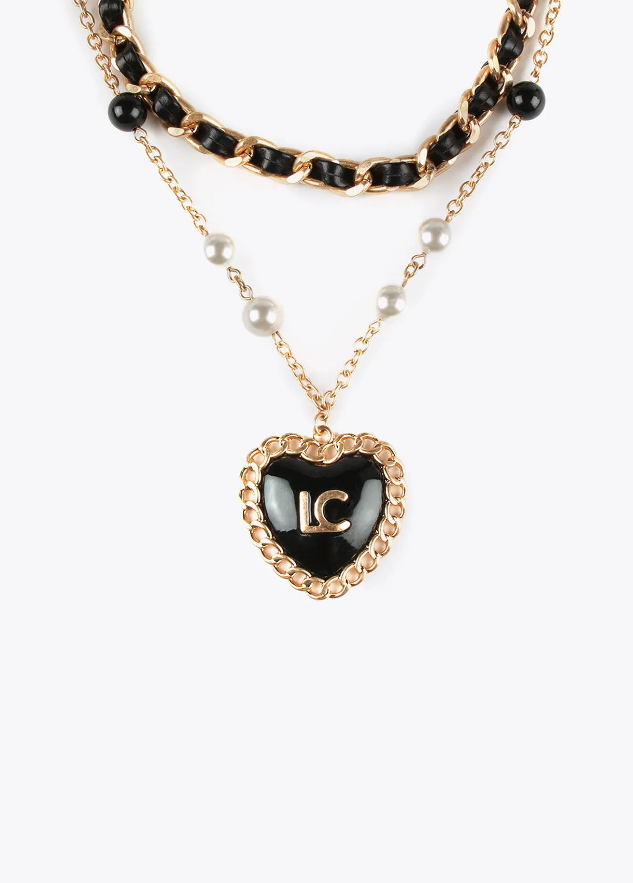 collar_doble_4.webp Lola Casademunt Collares<Collar doble METAL-NEGRO