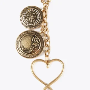 Lola Casademunt Collares<Collar doble con colgantes DORADO