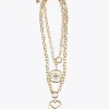 Lola Casademunt Collares<Collar doble medalla DORADO