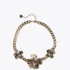 Lola Casademunt Bisuteria<Collar con flores DORADO