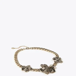 Lola Casademunt Bisuteria<Collar con flores DORADO