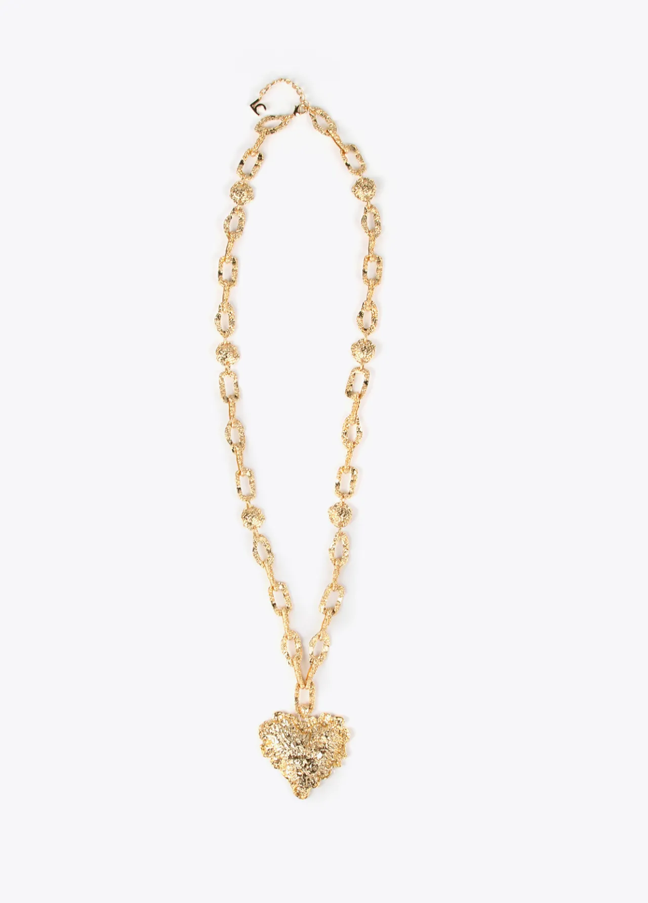collar_dorado_largo_con_corazn_0.webp Lola Casademunt Collares<Collar largo con corazón DORADO