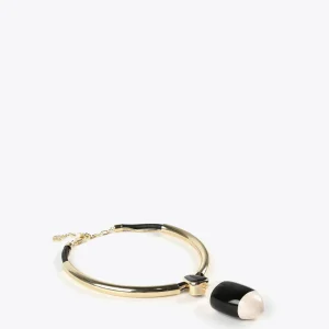 Lola Casademunt Bisuteria<Collar gargantilla blanco y negro BLANCO-NEGRO