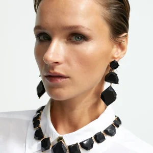 Lola Casademunt Collares<Collar gargantilla colores METAL-NEGRO