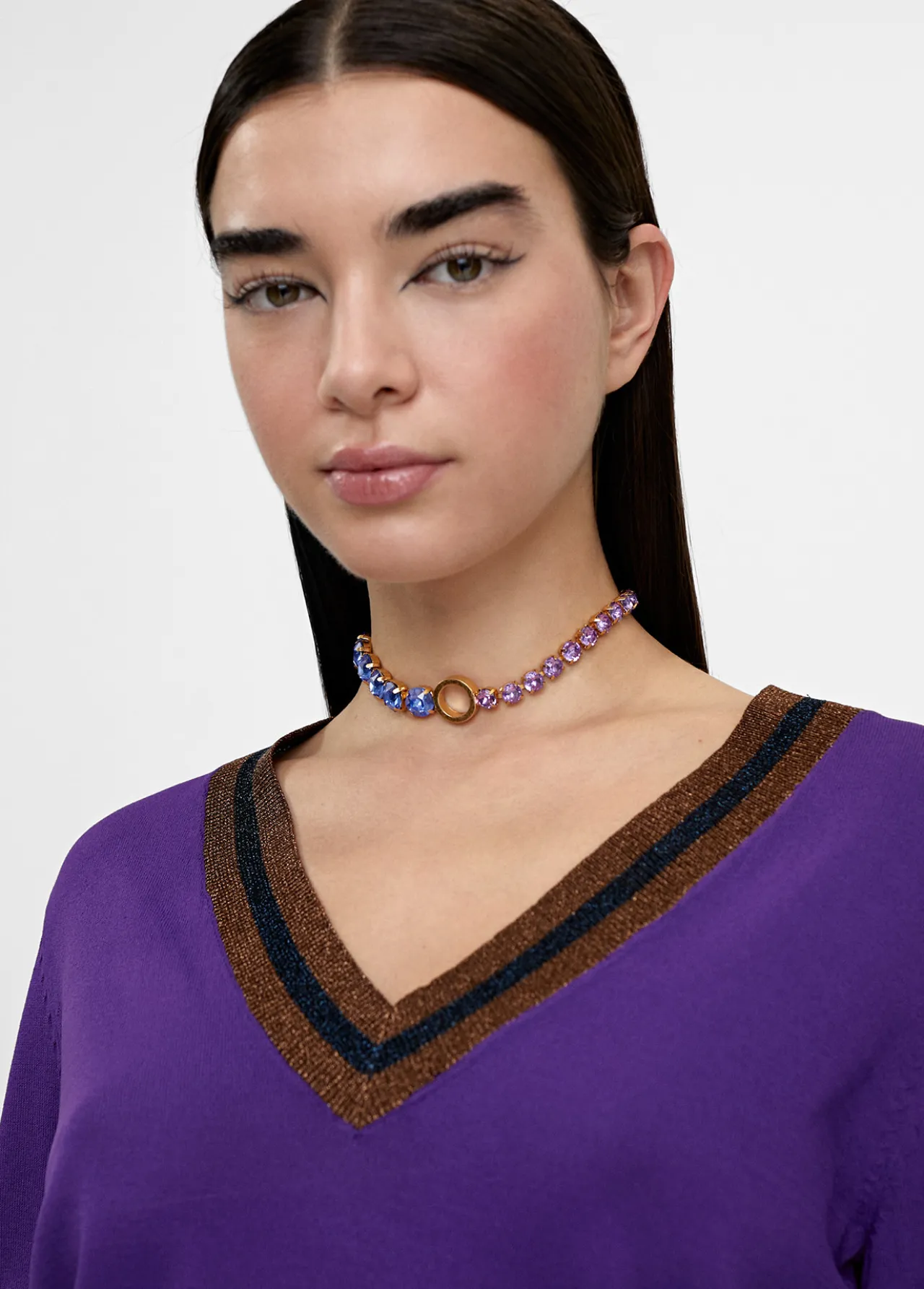 collar_gargantilla_de_cristales_6.webp Lola Casademunt Bisuteria<Collar gargantilla de cristales NEGRO