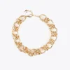 Lola Casademunt Collares<Collar gargantilla dorada con textura DORADO