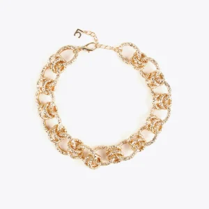Lola Casademunt Collares<Collar gargantilla dorada con textura DORADO