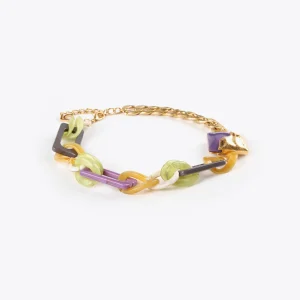 Lola Casademunt Collares<Collar gargantilla dorado con colores combinados METAL-MULTICOLOR