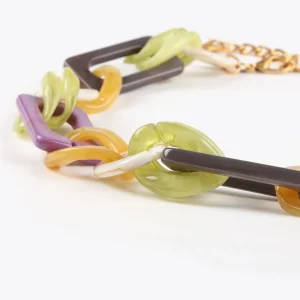 Lola Casademunt Collares<Collar gargantilla dorado con colores combinados METAL-MULTICOLOR
