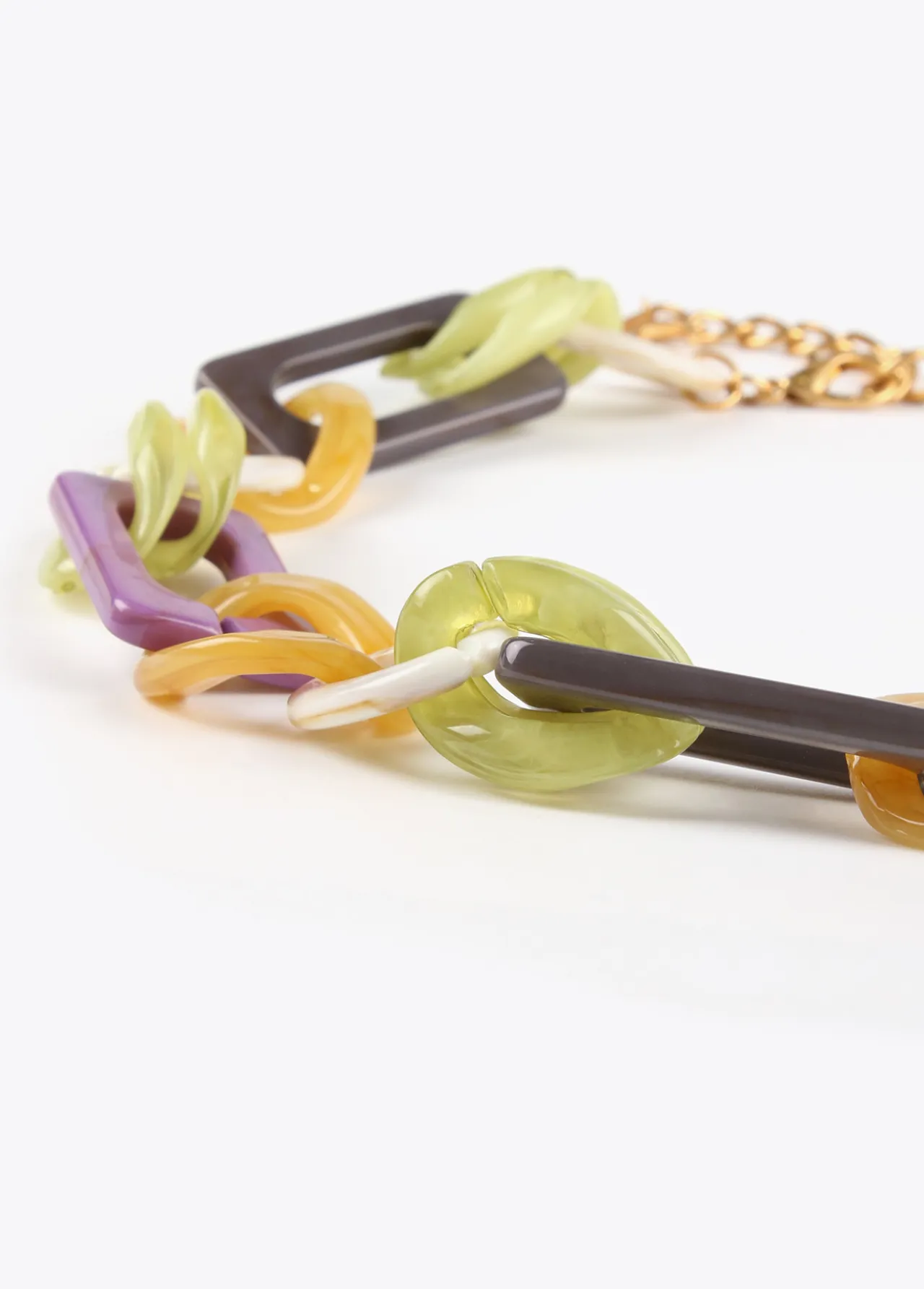 collar_gargantilla_dorado_con_colores_combinados_4.webp Lola Casademunt Collares<Collar gargantilla dorado con colores combinados METAL-MULTICOLOR