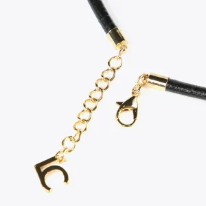 Lola Casademunt Collares<Collar gargantilla medalla METAL-NEGRO