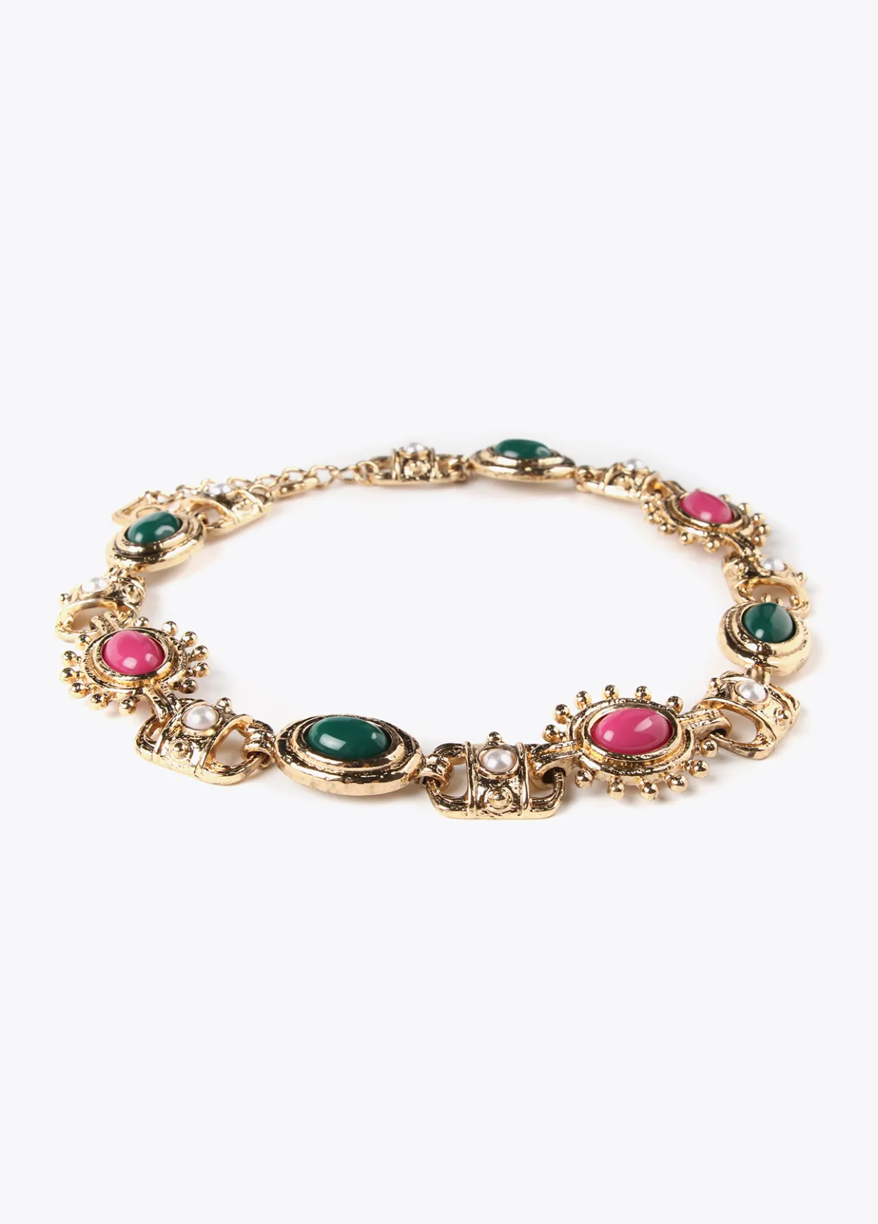 collar_gargantilla_piedras_3.webp Lola Casademunt Collares<Collar gargantilla piedras METAL-MULTICOLOR