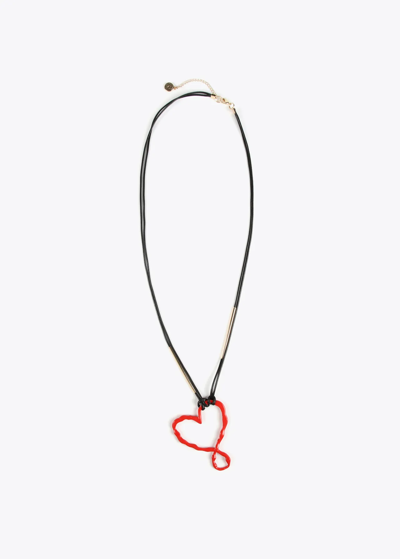 collar_largo_corazn_infinito_1.webp Lola Casademunt Bisuteria<Collar largo corazón infinito ROJO