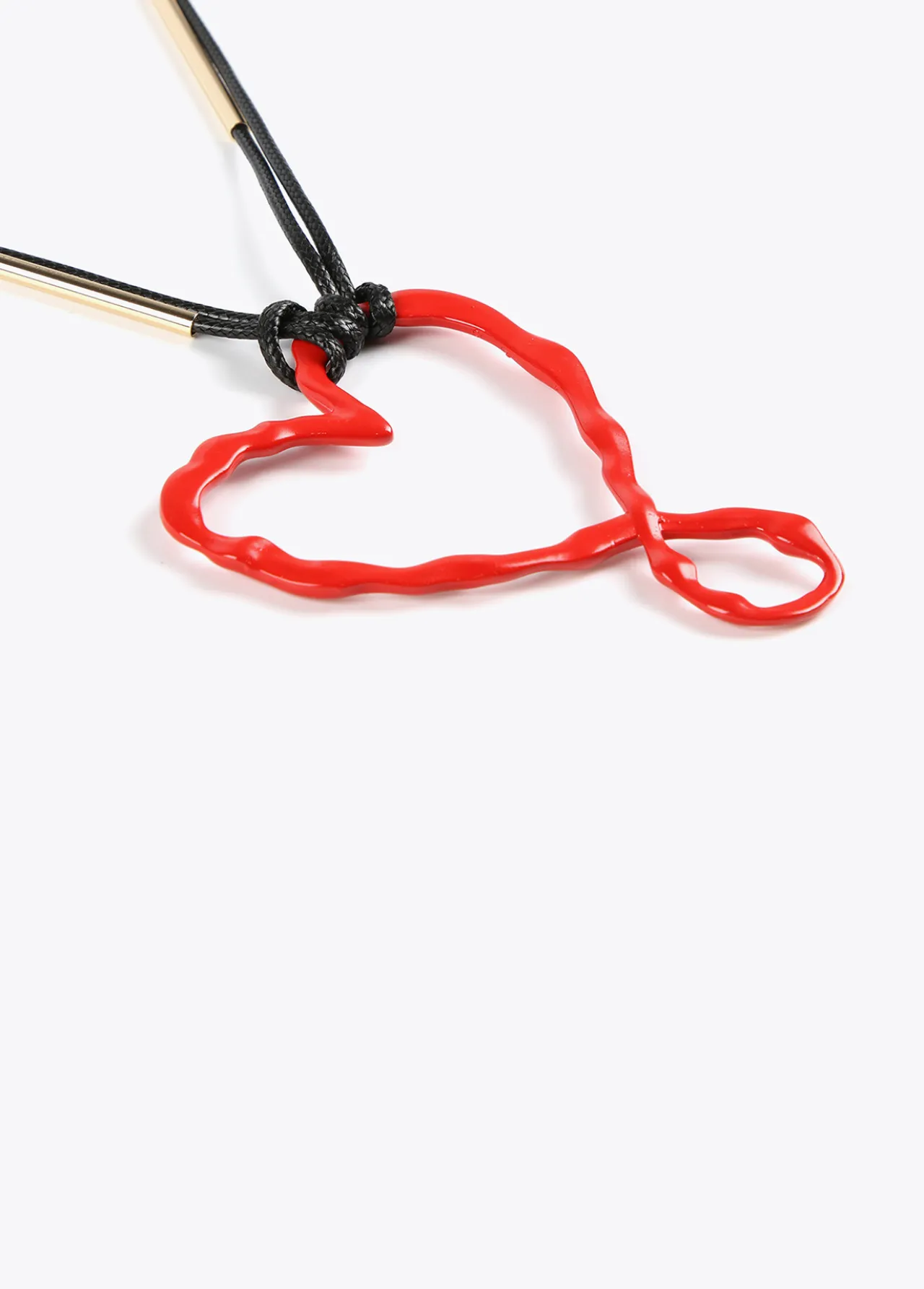 collar_largo_corazn_infinito_2.webp Lola Casademunt Bisuteria<Collar largo corazón infinito ROJO