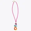 Lola Casademunt Bisuteria<Collar maxi piezas de colores FUCSIA