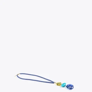 Lola Casademunt Bisuteria<Collar maxi piezas de colores AZULELECTRICO
