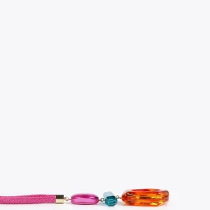 Lola Casademunt Bisuteria<Collar maxi piezas de colores FUCSIA
