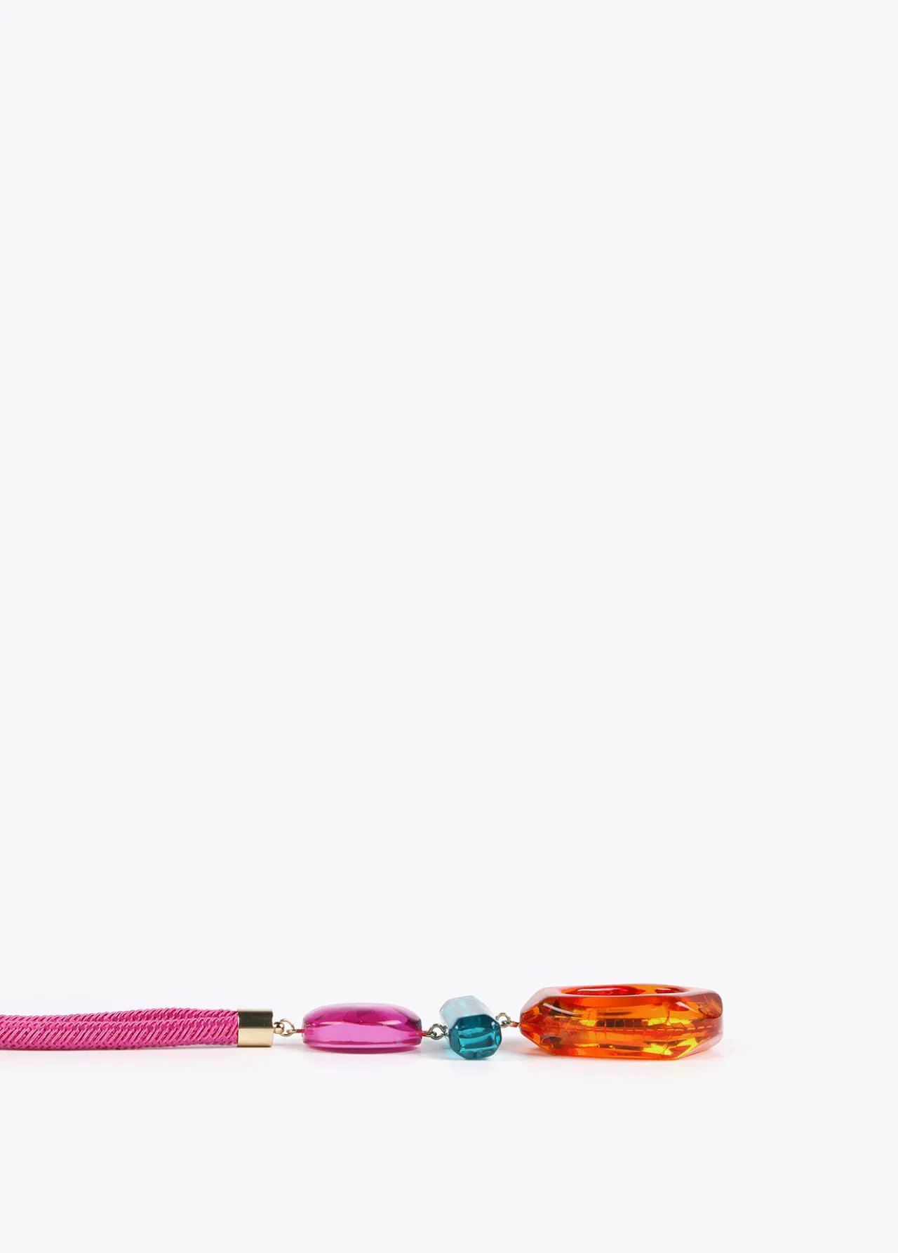 Lola Casademunt Bisuteria<Collar maxi piezas de colores FUCSIA