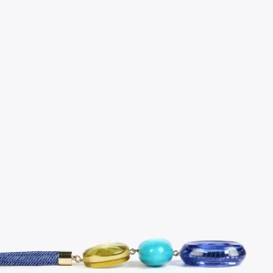 Lola Casademunt Bisuteria<Collar maxi piezas de colores AZULELECTRICO