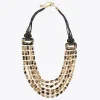 Lola Casademunt Bisuteria<Collar multi cadena animal print DORADO