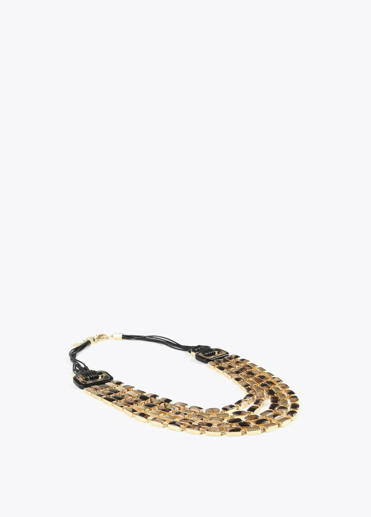 collar_multi_cadena_animal_print_3.webp Lola Casademunt Bisuteria<Collar multi cadena animal print DORADO