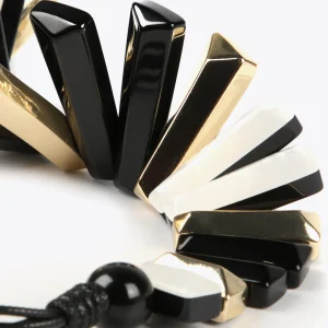Lola Casademunt Bisuteria<Collar multi piezas tricolor BLANCO-NEGRO
