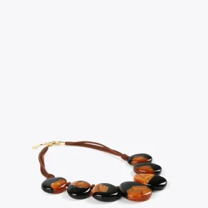 Lola Casademunt Bisuteria<Collar piezas etnicas MARRON