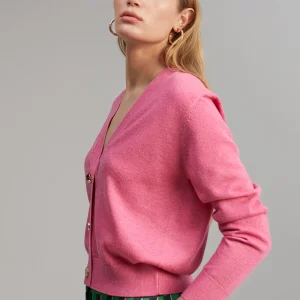 Lola Casademunt Punto<Cárdigan detalle botones ROSA