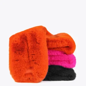Lola Casademunt Otros Complementos | Bufandas Y Pañuelos<Cuello efecto pelo NEGRO