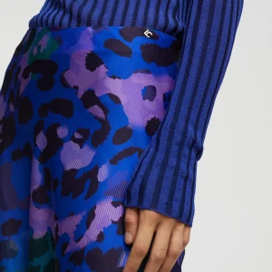 Lola Casademunt Animal Print | Vestidos Y Faldas<Falda animal print AZUL-NEGRO
