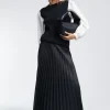 Lola Casademunt Vestidos Y Faldas<Falda efecto piel NEGRO