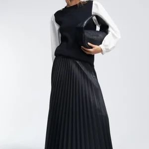 Lola Casademunt Vestidos Y Faldas<Falda efecto piel NEGRO