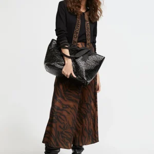Lola Casademunt Animal Print | Vestidos Y Faldas<Falda estampado animal MARRON-NEGRO