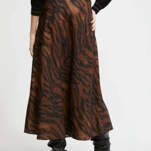Lola Casademunt Animal Print | Vestidos Y Faldas<Falda estampado animal MARRON-NEGRO
